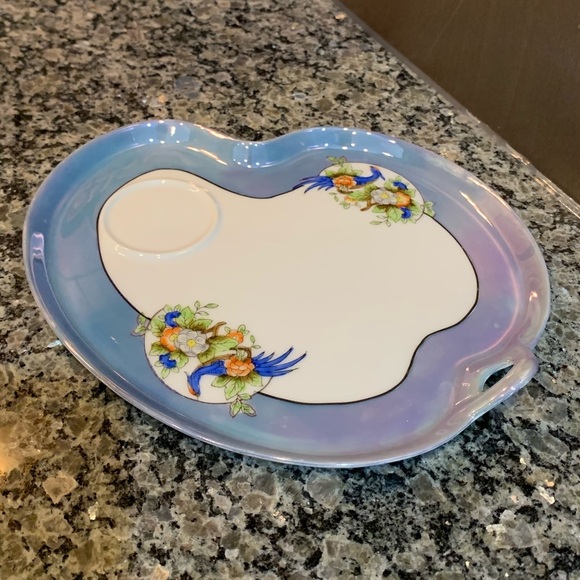 Noritake Vintage Handpainted Lusterware Snack Plates - Picture 3 of 7